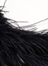  - DRIES VAN NOTEN - Long feather embellished mesh top
