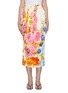 Main View - Click To Enlarge - DRIES VAN NOTEN - Back slit floral print midi skirt