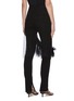 Back View - Click To Enlarge - DRIES VAN NOTEN - Long feather embellished sheer mesh mini skirt