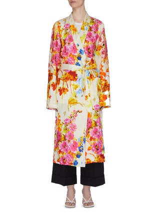 Main View - Click To Enlarge - DRIES VAN NOTEN - Floral Robe