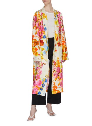 Figure View - Click To Enlarge - DRIES VAN NOTEN - Floral Robe