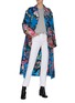 Figure View - Click To Enlarge - DRIES VAN NOTEN - Floral jacquard coat
