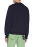 Back View - Click To Enlarge - MARTINE ROSE - Slogain embroidered sweatshirt