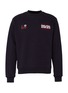 Main View - Click To Enlarge - MARTINE ROSE - Slogain embroidered sweatshirt