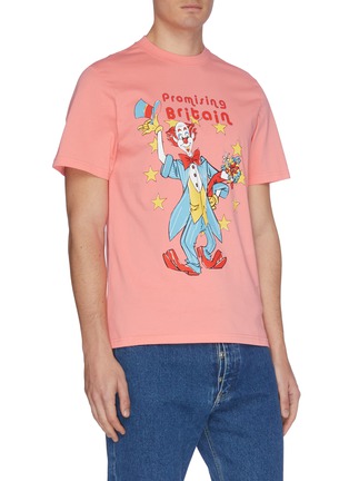 Front View - Click To Enlarge - MARTINE ROSE - Clown graphic print T-shirt