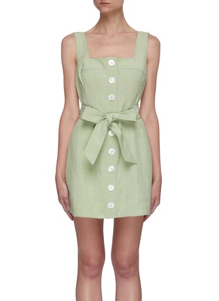Main View - Click To Enlarge - C/MEO COLLECTIVE - Purpose belted tank dress