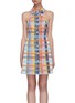 Main View - Click To Enlarge - C/MEO COLLECTIVE - Meant For Me check shirt collar sleeveless dress