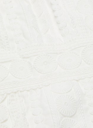 Detail View - Click To Enlarge - C/MEO COLLECTIVE - Pronounce puff sleeve embroidered mini dress