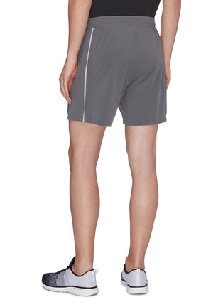 Back View - Click To Enlarge - PARTICLE FEVER - Quickdry stripe outseam running shorts