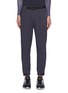 Main View - Click To Enlarge - PARTICLE FEVER - Pinstripe darted belted sweatpants