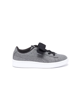 Main View - Click To Enlarge - PUMA - 'Vikky V2' bow elastic lace kids sneakers