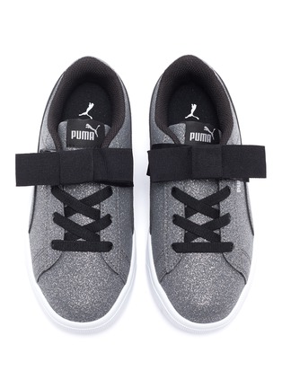 Figure View - Click To Enlarge - PUMA - 'Vikky V2' bow elastic lace kids sneakers