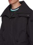 Detail View - Click To Enlarge - PARTICLE FEVER - Water resistant detachable puffer gillet hooded coat