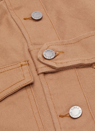 Detail View - Click To Enlarge - C/MEO COLLECTIVE - 'Change Anything' button pocket mini skirt