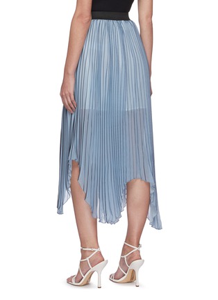 Back View - Click To Enlarge - C/MEO COLLECTIVE - Check print pleated midi skirt