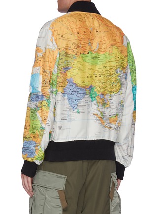 Back View - Click To Enlarge - SACAI - World map blouson