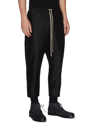 Front View - Click To Enlarge - RICK OWENS  - 'Astaired' drawstring crop pants