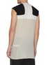 Back View - Click To Enlarge - RICK OWENS  - Release Combo Lupetto' sheer panel tank top