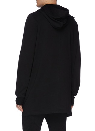 Back View - Click To Enlarge - RICK OWENS  - 'Hiked' gathered hoodie