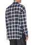 Back View - Click To Enlarge - JUUN.J - Check plaid double placket button-up shirt