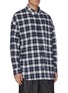 Front View - Click To Enlarge - JUUN.J - Check plaid double placket button-up shirt