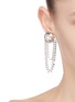 Figure View - Click To Enlarge - VENNA - Star sheild chain drop earrings