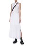 Figure View - Click To Enlarge - HELMUT LANG - Pleated Button-up Dress