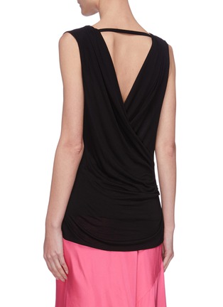 Back View - Click To Enlarge - HELMUT LANG - Open Back Tank Top