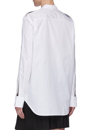 Back View - Click To Enlarge - HELMUT LANG - Open Placket Sleeve Shirt