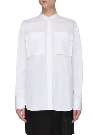Main View - Click To Enlarge - HELMUT LANG - Open Placket Sleeve Shirt