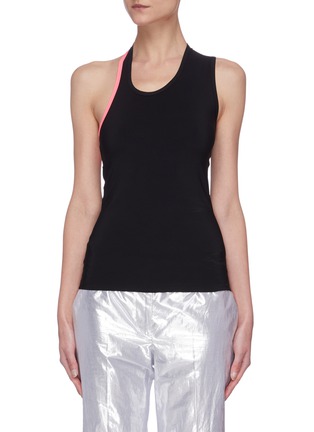 Main View - Click To Enlarge - HELMUT LANG - Asymmetric Neon Tank Top