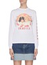 Main View - Click To Enlarge - FIORUCCI - Angel print logo sleeve T-shirt