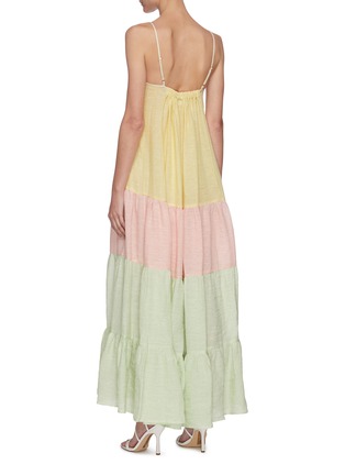 Back View - Click To Enlarge - LISA MARIE FERNANDEZ - 'St Tropez' colourful slip dress