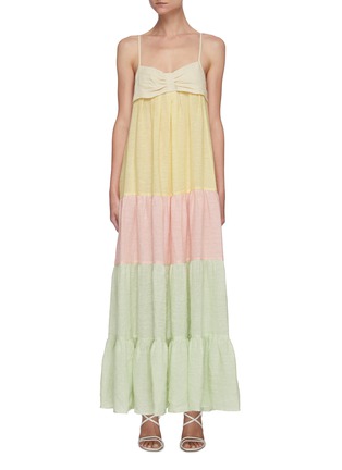Main View - Click To Enlarge - LISA MARIE FERNANDEZ - 'St Tropez' colourful slip dress