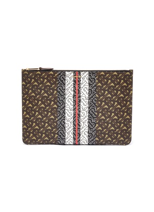 Main View - Click To Enlarge - BURBERRY - 'Phyllis' monogram print canvas pouch
