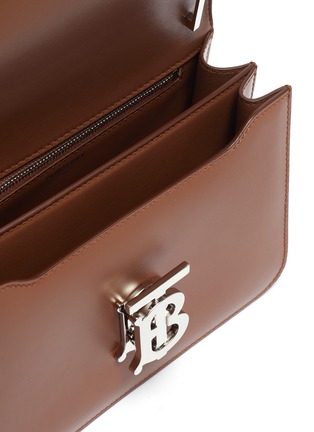 Detail View - Click To Enlarge - BURBERRY - 'TB' MONOGRAM CLASP SMALL LEATHER CROSSBODY BAG