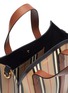 Detail View - Click To Enlarge - BURBERRY - 'Icon' stripe canvas tote bag