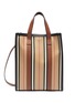 Main View - Click To Enlarge - BURBERRY - 'Icon' stripe canvas tote bag