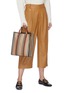 Figure View - Click To Enlarge - BURBERRY - 'Icon' stripe canvas tote bag