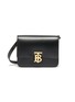 Main View - Click To Enlarge - BURBERRY - 'TB' MONOGRAM CLASP MINI LEATHER CROSSBODY BAG