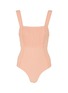 Main View - Click To Enlarge - PEONY - 'Apricot' pintucked one piece swimsuit