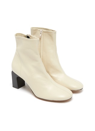 Detail View - Click To Enlarge - BY FAR - 'Vasi' Block Heel Leather Ankle Boots