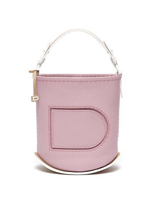 Main View - Click To Enlarge - DELVAUX - 'Pin Mini' leather bucket bag