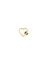 MARLA AARON - 'Heart' tourmaline 14k yellow gold baguette lock