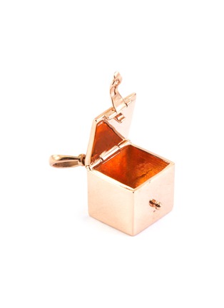 Detail View - Click To Enlarge - MARLA AARON - 'Vinaigrette' 14k rose gold charmed box