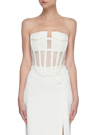 Main View - Click To Enlarge - DION LEE - Pocket lace corset