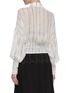 Back View - Click To Enlarge - DION LEE - Sheer pinstripe top