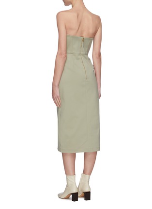 Back View - Click To Enlarge - DION LEE - Cargo pocket bustier dress