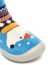 Detail View - Click To Enlarge - COLLÉGIEN - Puppy intarsia toddler sock knit sneakers