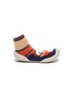 Main View - Click To Enlarge - COLLÉGIEN - Girl intarsia toddler sock knit sneakers